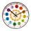 Kids Wall Clock Teaching Time 12 Inch Silent Decorative 2