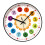 Kids Wall Clock Teaching Time 12 Inch Silent Decorative 4