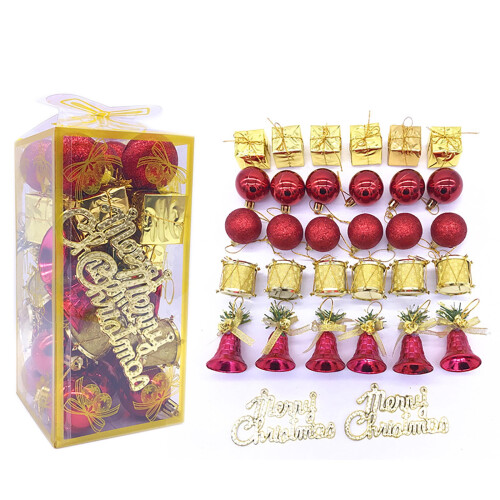 32pcs Christmas Tree Ornament Balls - Gold & Blue 1