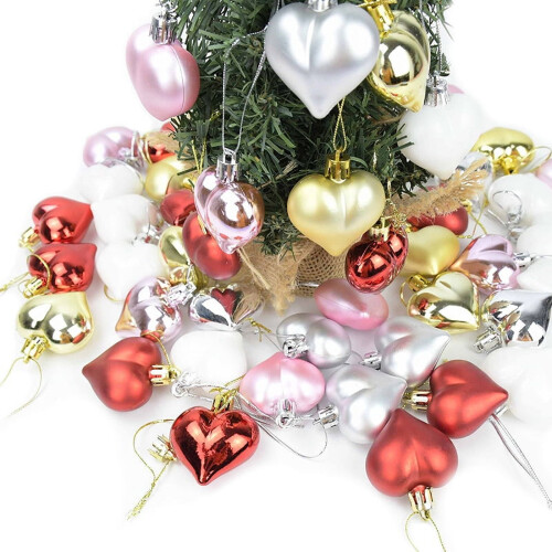 Christmas Balls Ornaments Pink 12pcs 2
