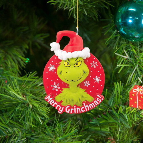Green Monster Acrylic Christmas Tree Ornament 2