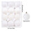 White Christmas Balls 40mm 24pcs Tree Ornaments 4