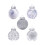 Silver Christmas Ball Ornaments Shatterproof 30 pcs 3