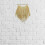 Handgewebter Wandbehang aus Raffia, Gold 5