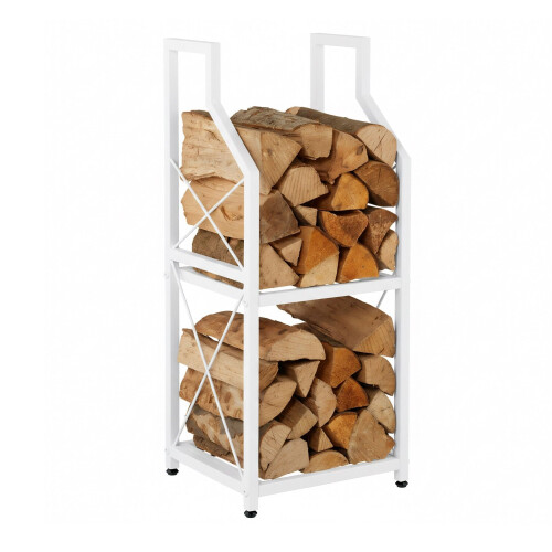 Firewood Rack, 2-Tier Iron Log Storage
