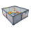 Recinto per bambini con 50 palline e canestro da basket 1