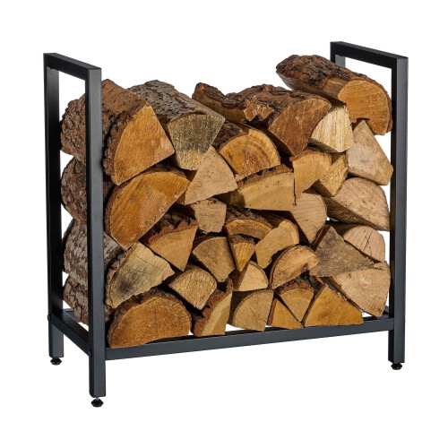 Firewood Rack, Iron - Space-Saving Log Storage