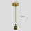 Yoone E27 pendant light cord kit metal base 1m 5