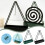 Plastic Green Triangle Mosquito Coil Rack 1pc 2