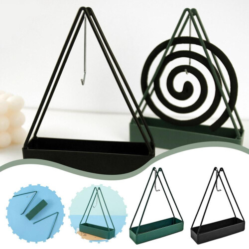 Plastic Green Triangle Mosquito Coil Rack 1pc 1