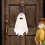 Witte Heks Spook Windgong Halloween Decoratie 4