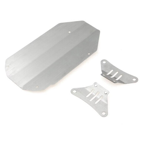 For  TT02 TT-02 1/10 RC Car Stainless Chassis Armor Kit Upgrade Front & Rear Protector 2