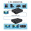 Extensor IP Compatible con  de 150 M. Extensor Ethernet Compatible con . Transmisión de  A Muchos Mediante Conmutador Ethernet. Enchufe 7