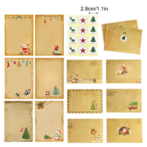 Christmas stationery set with printer paper and envelopes 1