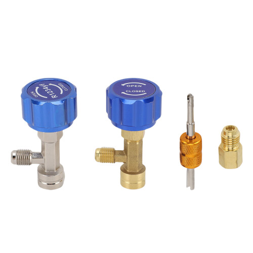 R134a Dosenzapf-Set blauer Metallspender mit Ventil 1