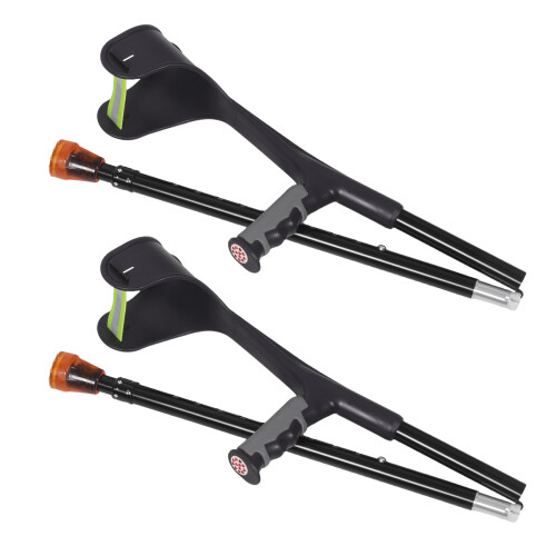 1Pair Multi Color Forearm Crutches for Adults Folding Walking Support