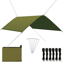 Lona externa 3x2 m tecido poliéster 180 T com revestimento de PA verde 02_0007718