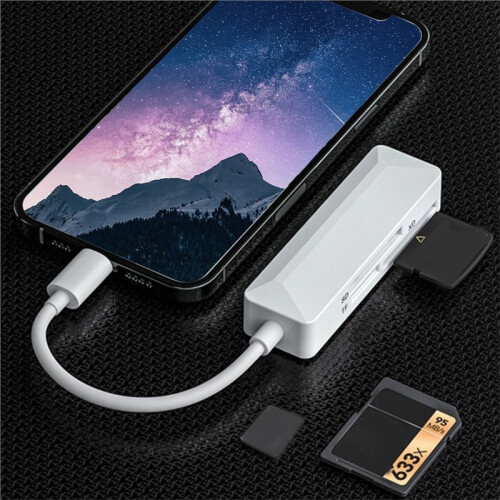 USB Card Reader /TF/XD 3 in 1 Multi-Function  Plug and  High Speed Memory Card Reader Convertert 2