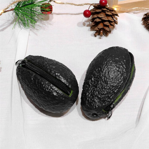 Simulation Avocado Coin Purse Key Storage Bag Fun Hand Gift  Bag 2