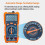 NJTY Auto-Ranging Digital Multimeter, TRMS 6000 Counts AC  Voltmeter Ohm Volt Amp Meter, Electrical Multimeter Tester with NCV 5
