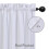 Kitchen Cafe Curtains Waffle Texture Light Filtering White 3