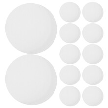 12Pcs 5 Inch White Acrylic Downlight Covers Anti-Glare Lamp Diffusers