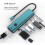 Multiport USB Hub USB3.0 Docking Station 7  4K Portable Adapter with Sleep Screen Function 3