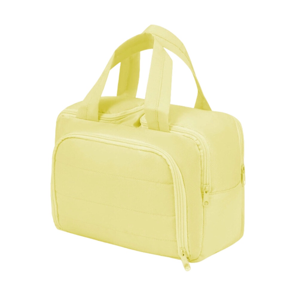 Light/Yellow Spacious Double Access Cosmetic Organizers