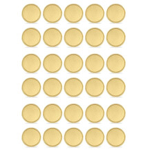 30 Pièces de Pièces Vierges en Laiton pour Gravure au Laser, Pièces Vierges en Métal de 40 mm avec Boîte de Protection en Acrylique