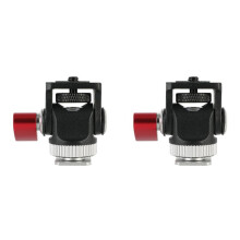 2X  Monitor Mount Tripod  Cold Shoe Adapter Aluminum Alloy 1/4 Inch Screw for Flash Microphone LED Fill Light