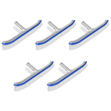 5X Pool Brush, Swimming Pool Wall & Tile Brush 18 Inch Swimming Pool Cleaning Pole Brush  Replacement Brush,