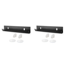 2X Haarverlengingshanger, Zwarte Haarverlengingshouder voor Styling, Wassen, Drogen, Vlechten, Haarverlengingsdisplayrek