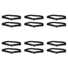 12 Stuks Elastische Hartslag Borstband Bands voor Geonaute Wahoo Magene Bryton Coospo Hartslagsensor Borstband