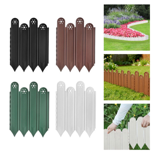 10PCS Landscape Edging Panels Interlocking System for-Black 2