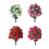 Artificial Pink Crabapple Floor Insert Ornament Perfect For-Red 2