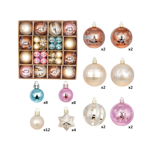 Staron Brown Christmas Balls Set 44 pcs 1