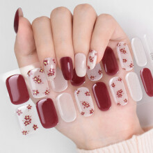 Durability Semi Cured Gel Nail Stickers Under Lamp Hardening