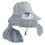 Unisex Solar Charged Ventilation Hat Offering Sun-Light blue 1