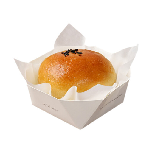 Octagonal Food Paper Tray For Bread Cake Hamburger-boat shape 2