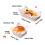 Octagonal Food Paper Tray For Bread Cake Hamburger-boat shape 4