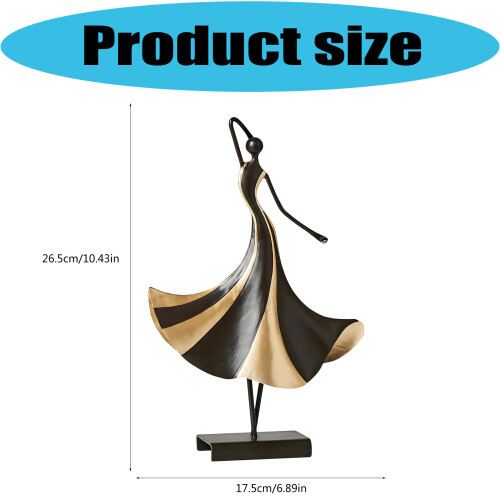 Artistic Metal Ballet Dancer Statue Elegant Ballet Dancer 2