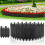 10PCS Heavy Duty Plastic Lawn Edging Borders Strips-brown 6