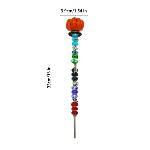 Decoração de jardim em forma de abóbora de 33 cm (13 polegadas) 1