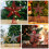 Red sequin star tree topper decoration 2