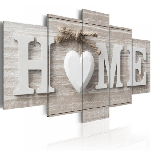 Ensemble de 5 impressions sur toile « Home Sweet Home » 1