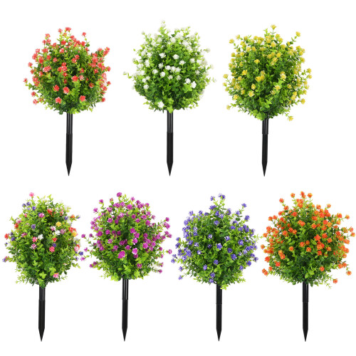 Handcrafted Plastic Flower Stake Stake Great For Themed-White 1