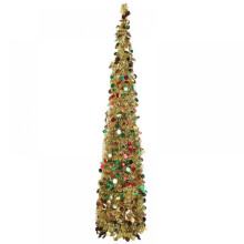 5ft Collapsible Sequin Christmas Tree with Stand
