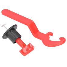 50 pièces Kit de nivellement des carreaux 3-16 mm noir/rouge