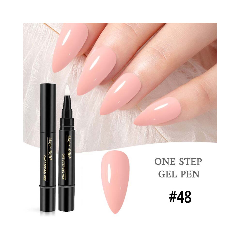 (BEDR123-48) New product manicure one-step nail polish gel pen style nail polish gel