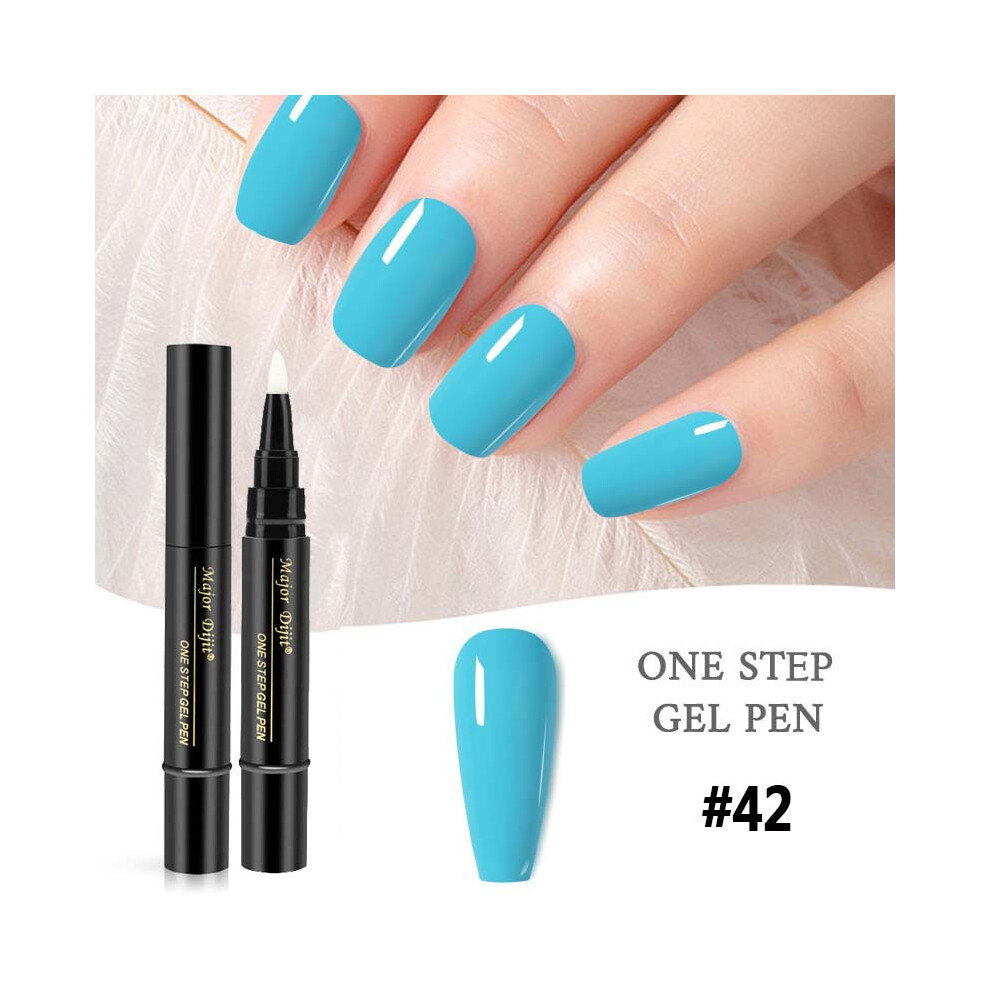 (BEDR123-42) New product manicure one-step nail polish gel pen style nail polish gel